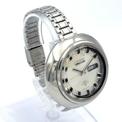 SEIKO 5 ACTUS 6106-8410 UFO CASE 25J AUTOMATIC DAY-DATE 44MM WATCH JAPAN VINTAGE