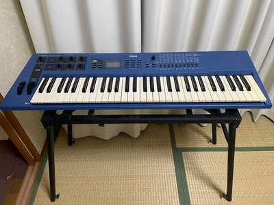 YAMAHA CS1X 61-KEY SYNTHESIZER TESTED W/ PEDAL & STAND, CASE ADAPTER FROM JAPAN