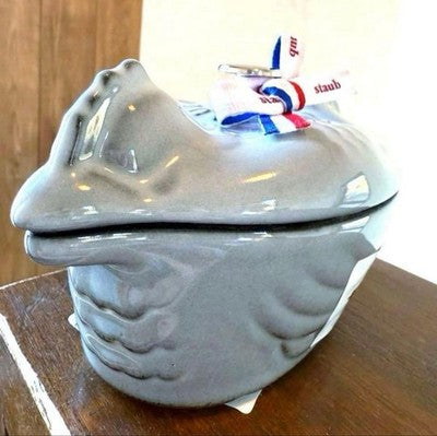 STAUB SMALL CHICKEN COCOTTE 11CM GRAY CAST IRON NEW UNUSED W/ BOX RARE