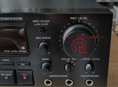 SONY TC-RX77 STEREO CASSETTE DECK QUICK REVERSE DOLBY B-C NR HX PRO AC100V