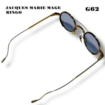 JACQUES MARIE MAGE RINGO MEN'S SUNGLASSES FRAME COLOR GOLD X BROWN JAPAN MADE