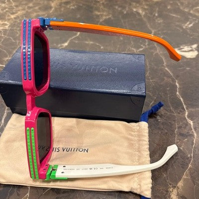 LOUIS VUITTON 1.1 MILLIONAIRE SUNGLASSES MULTICOLOR FRAME LIMITED EDITION W/BOX