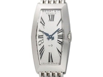 BEDAT&CO NO.3 386.011.600 38MM STAINLESS STEEL QUARTZ WRISTWATCH USED AUTHENTIC