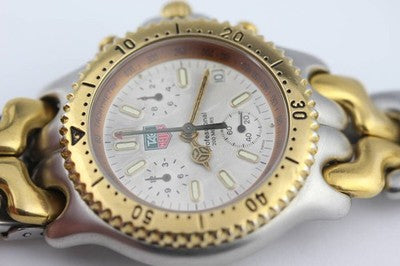 TAG HEUER S35.006 SEL CHRONOGRAPH QUARTZ 39MM MEN'S WATCH FROM JAPAN