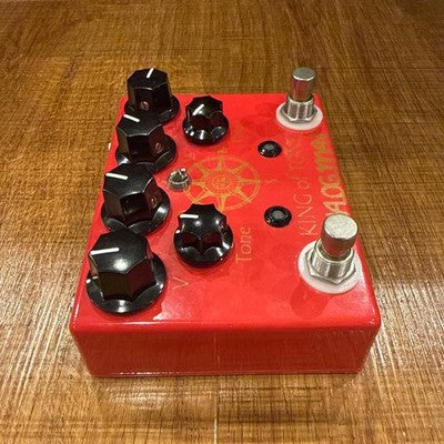 ANALOG.MAN KING OF TONE V4 HI-GAIN RED RARE TESTED WORKING JP