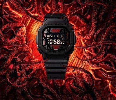 CASIO G-SHOCK DW-5600STT-1JR DIGITAL 5600 SERIES.. STRANGER THINGS MODEL BLACK