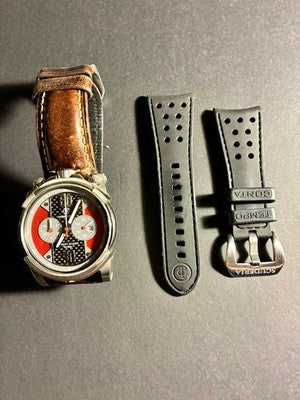 CT SCUDERIA CAFE RACER CS10139 STREET RACER CHRONOGRAPH WATCH BOX STRAP