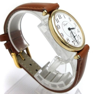 LONGINES VINTAGE WATCH L8464 MANUAL WIND SMALL SECONDS WHITE DIAL ARABIC 32MM