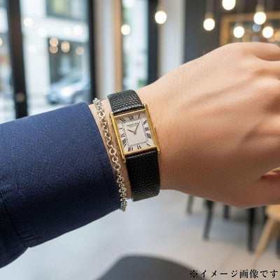 RAYMOND WEIL TANK ROMAN DIAL 18GP GOLD QUARTZ WATCH WORKING VINTAGE UNISEX RARE
