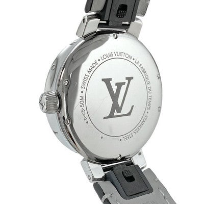 LOUIS VUITTON TAMBOUR MOON DUAL TIME MM QA108Z/QBB128 QUARTZ DIAMOND GMT 35MM