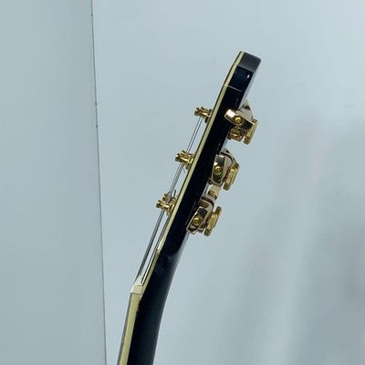 EPIPHONE LES PAUL CUSTOM EBONY ELECTRIC GUITAR USED CLEAN TESTED W/ ACCESSORIES