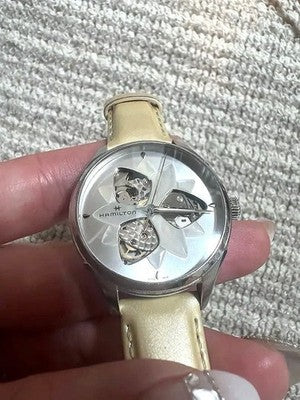 HAMILTON JAZZMASTER OPEN HEART H32115991 MOTHER OF PEARL AUTOMATIC WOMENS WATCH