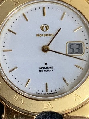 JUNGHANS MARUMAN MJ W001 DIGITAL SECOND MEN'S WRISTWATCH ROUND FACE GERMAN MADE