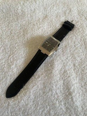 HAMILTON MOUNT VERNON H29515733 XL AUTOMATIC BLACK LEATHER WATCH UNUSED