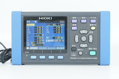 HIOKI PW3360-10 CLAMP ON POWER LOGGER W 3X 9661 SENSORS TESTED WORKING