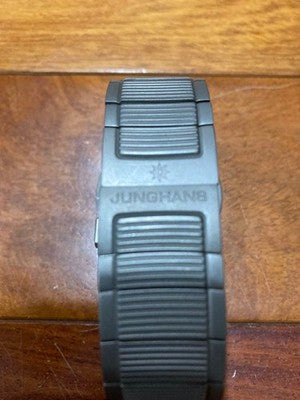 JUNGHANS MEGA 1000 RADIO CONTROLLED WATCH MEN'S TITANIUM BRACELET W/BOX & MANUAL