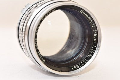 LEICA SUMMARIT 5CM 50MM F1.5 L39 LEICA MOUNT CLASSIC LARGE-APERTURE LENS AS IS