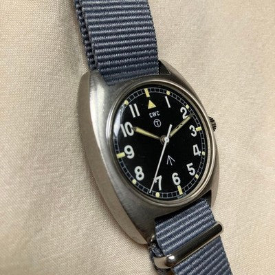 CWC W10 BRITISH MILITARY WATCH 1979 BROAD ARROW TRITIUM T DIAL WORKING VINTAGE