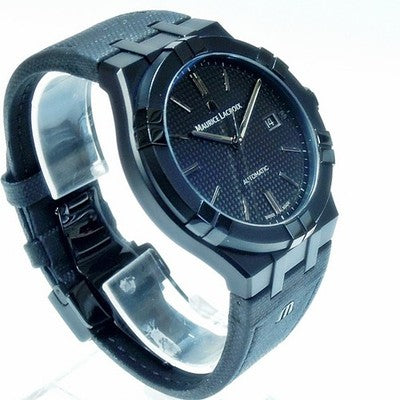 MAURICE LACROIX AIKON AUTOMATIC AY67070 ML115 BLACK DIAL PVD MENS WATCH AS IS