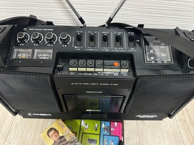 NATIONAL RS-4250 STEREO MAC ST-5 VINTAGE BOOMBOX RADIO CASSETTE PLAYER SERVICED