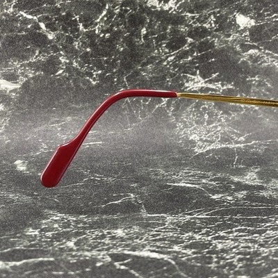 CARTIER C-MOTIF RIMLESS EYEGLASSES GOLD VINTAGE RARE MADE IN FRANCE AUTHENTIC