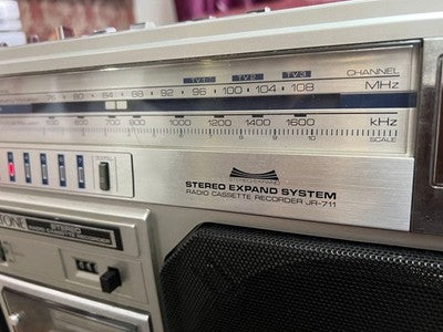 DIATONE JR-711 STEREO RADIO CASSETTE BOOMBOX CONFIRMED OPERATION USED FROM JAPAN