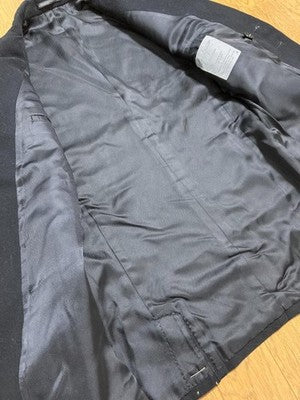YOHJI YAMAMOTO POUR HOMME 92AW ARMBAND MELTON NAPOLEON JACKET BLACK M 90S
