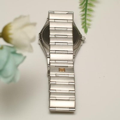 OMEGA CONSTELLATION 1512.40 QUARTZ GRAY DIAL ROMAN BEZEL STAINLESS MEN'S WATCH