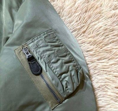 BUZZ RICKSON'S MA-1 WILLIAM GIBSON SAGE GREEN RARE FLIGHT JACKET NYLON SIZE L