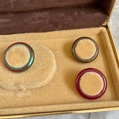 GUCCI CHANGEABLE BEZEL SHERRY LINE 5PCS SET VINTAGE WATCH PARTS WITH BOX