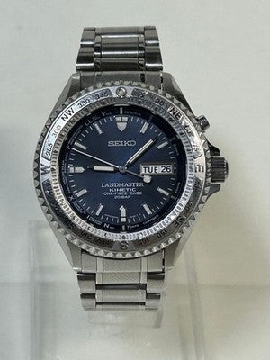 SEIKO LANDMASTER 5M43 0E80 KINETIC MENS WATCH WORKING JAPAN RARE VINTAGE