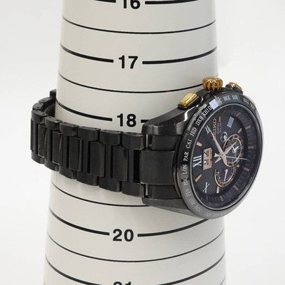 SEIKO SBXB141 ASTRON MEN'S WRISTWATCH GPS SATELLITE RADIO BIG DATE TITANIUM