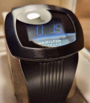 HAMILTON PULSOMATIC AUTOMATIC DIGITAL JAZZMASTER SWISS WATCH 48MM VINTAGE