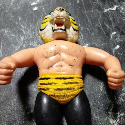TIGER MASK 1969 SOFT VINYL FIGURE 29CM BOKURA MAGAZINE IKKI KAJIWARA JAPAN VTG