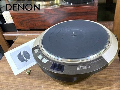 DENON DP-75 TURNTABLE, SHIPPING SCREWS AND INSTRUCTION MANUAL EXCELLENT+++++