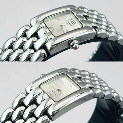 CHAUMET KAYSIS LADIES WATCH SILVER DIAL SQUARE STAINLESS STEEL