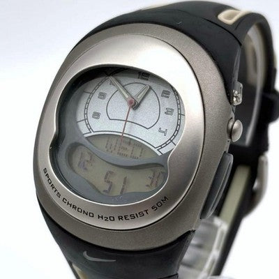 NIKE CROSS TRAINING ANA-DIGI QUARTZ MEN'S WRISTWATCH RUBBER BELT BACKLIGHT