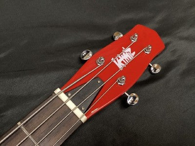 KATAMALAZOO KB1/RED LONGHORN TYPE ELECTRIC BASS GUITAR W/ SOFT CASE