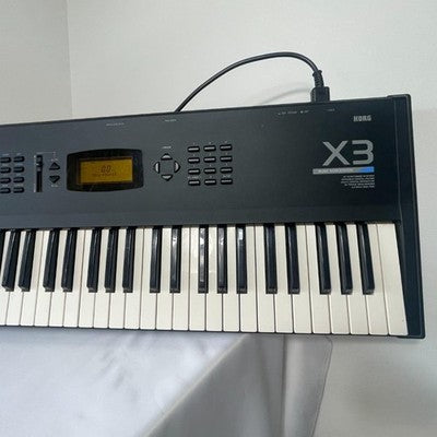 KORG X3 MUSIC SYNTHESIZER KEYBOARD TESTED WORKING W/ CASE MANUAL FROM JAPAN