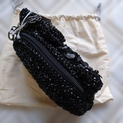 ANTEPRIMA HELLO KITTY WIRE BAG HANDBAG CLUTCH BAG BLACK WITH A CHAIN GIFTS MINT