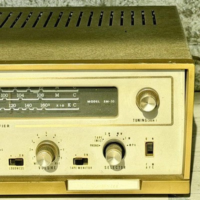 SANSUI SM-33 HI-FI STEREO AMPLIFER VACUUM TUBE RECEIVER FOR PARTS OR NOT WORKING