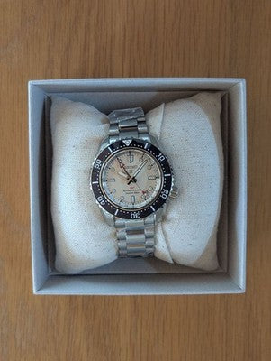 SEIKO PROSPEX SBEJ029 DIVER SCUBA GMT 6R54 AUTOMATIC BLUE WHITE WATCH JAPAN