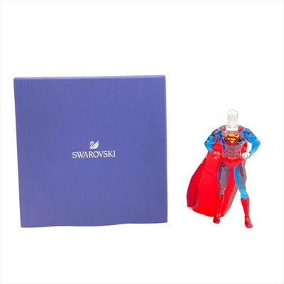 SWAROVSKI SUPERMAN 5556951 CRYSTAL FIGURINE DC COMICS CLEAR FIGURE BOXED
