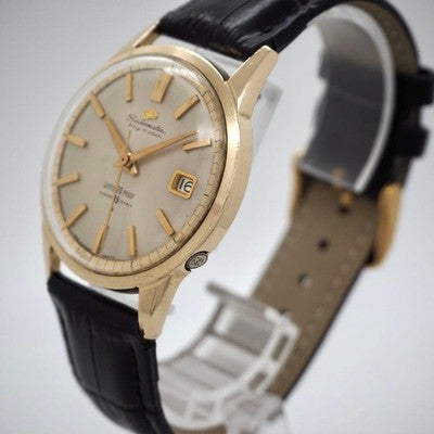 SEIKO SEIKOMATIC SELF DATER 39 JEWELS AUTOMATIC MEN WATCH SD RARE VINTAGE