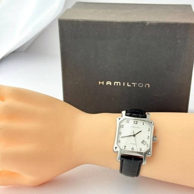 HAMILTON LLOYD 000221 AUTOMATIC WATCH SILVER DIAL MENS NEW STRAP BOX