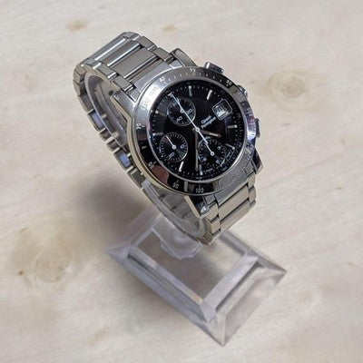 GIRARD PERREGAUX GP7500 CHRONOGRAPH AUTOMATIC 36MM BLACK DIAL MEN'S WATCH