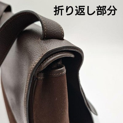 HERMES SAC COLORADO BROWN LEATHER SHOULDER BAG EXCELLENT+++++