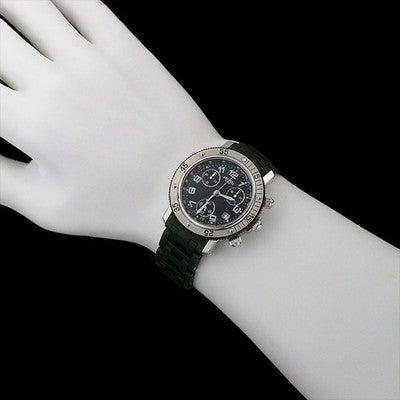 HERMES CLIPPER DIVER CHRONOGRAPH CL2.915 BLACK DIAL STAINLESS STEEL QUARTZ WATCH