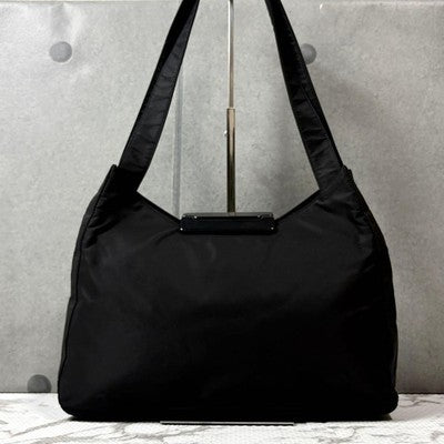 PRADA ARCHIVE METALLIC HOBO SHOULDER BAG Y2K 1990S VINTAGE NYLON BLACK