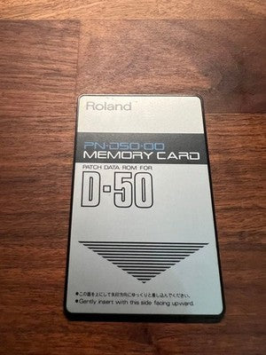 ROLAND D-50 LINEAR SYNTHESIZER W/ MEMORY CARD, TESTED, FROM JAPAN AS IS